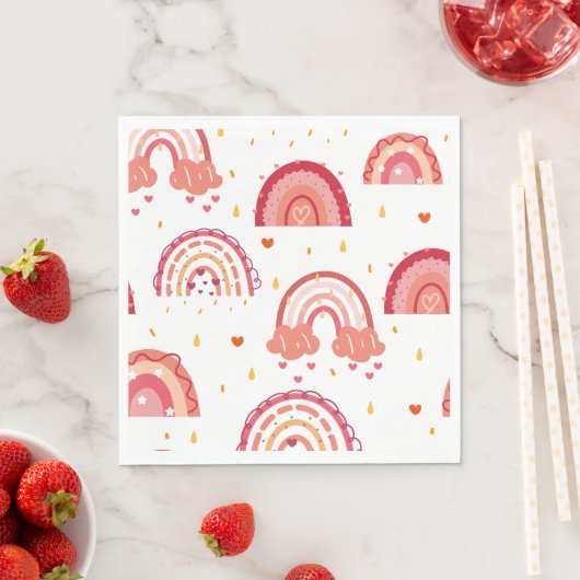 Orange Rainbow Serviette (Beispiel)