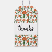 Orange Ranunculus Blume Wasserfarbe Geschenkanhänger (Vorderseite)