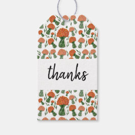 Orange Ranunculus Blume Wasserfarbe Geschenkanhänger