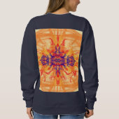 ORANGE RAUCH - Fraktal Art - Sweatshirt (Rückseite)