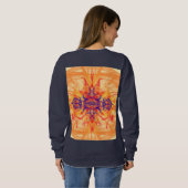 ORANGE RAUCH - Fraktal Art - Sweatshirt (Schwarz voll)