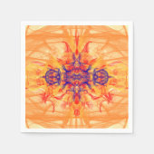 ORANGE RAUCHER - Fraktal Art - Napkins Serviette (Vorderseite)