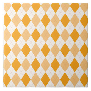 Orange Raute Fliese