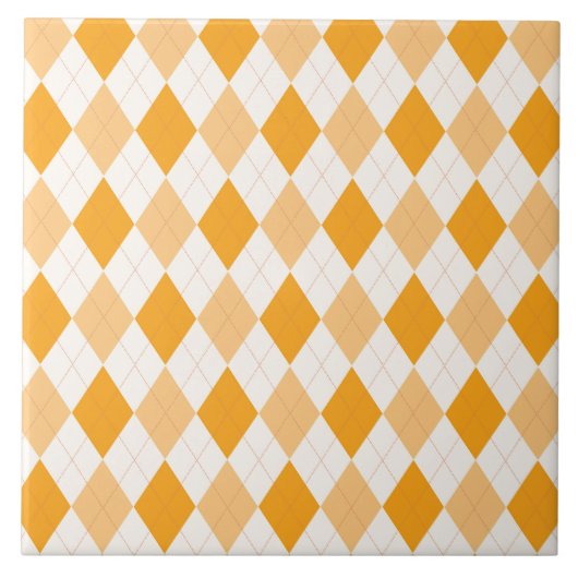 Orange Raute Fliese (Vorderseite)