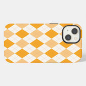 Orange Raute iPhone Hülle (Rückseite (Horizontal))