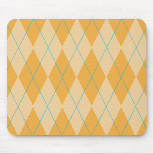 Orange Raute Mousepad