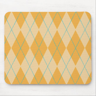 Orange Raute Mousepad