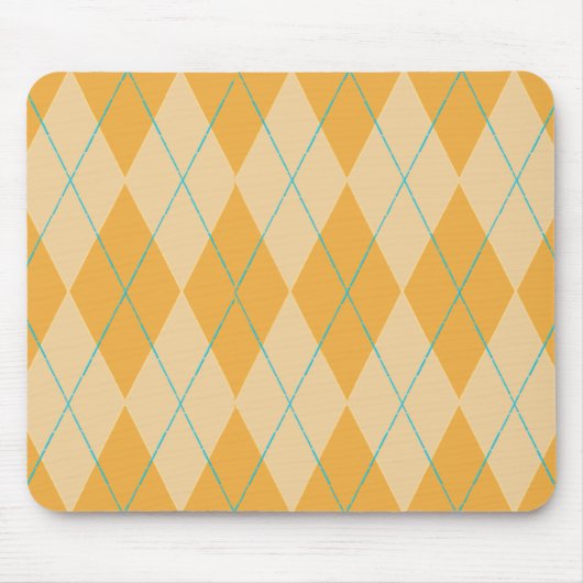 Orange Raute Mousepad (Vorne)