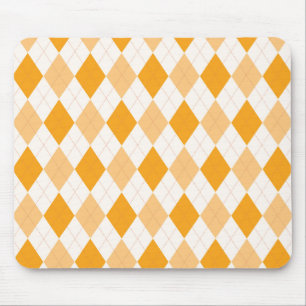 Orange Raute Mousepad
