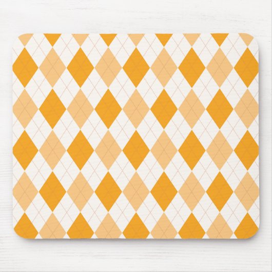 Orange Raute Mousepad (Vorne)