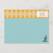 Orange Raute Postkarte (Rückseite)