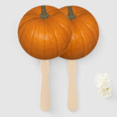 Orange Realistic Pumpkin Fotografie Fächer (Vorne und Hinten)