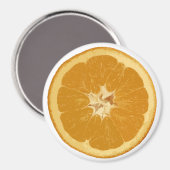 orange. realistisch. magnet (Vorderseite/Rückseite)