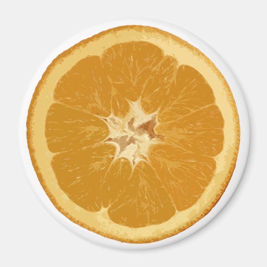 orange. realistisch. magnet (Vorne)