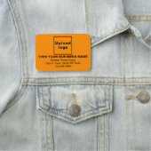 Orange Rectangle, Markenname Namensschild (Beispiel)