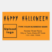 Orange Rectangle Sticker (Vorderseite)