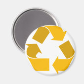 Orange-recycle Magnet (Vorderseite/Rückseite)