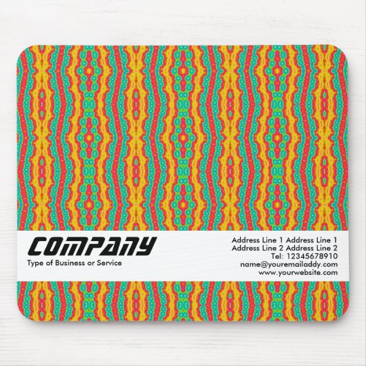 Orange Red and Green, Business Mousepad (Vorne)