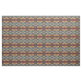 Orange Red Aquamarin Blue Brown Aztec Mosaikmuster Stoff (Fat Quarter (45,7 x 55,9 cm))