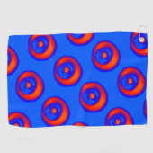Orange Red Blue Golfhandtuch (Horizontal)