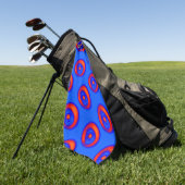 Orange Red Blue Golfhandtuch (Gras)