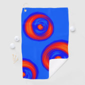 Orange Red Blue Golfhandtuch (Insitu)