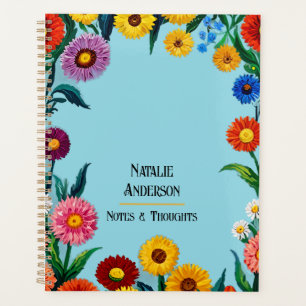 Orange Red Blue Yellow Floral Art Van Gogh Planer