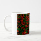 Orange Red Blume Landschaft Kaffeetasse (Links)