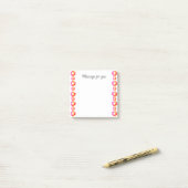 Orange Red Blume Post-it Klebezettel (Auf Schreibtisch)