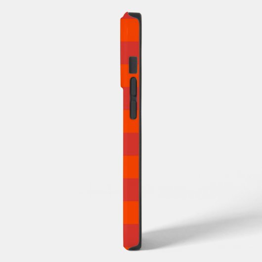 Orange Red Checkered Gingham Pattern Case-Mate iPhone Hülle (Rückseite / Links)