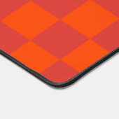 Orange Red Checkered Gingham Pattern Schreibtischunterlage (Ecke)