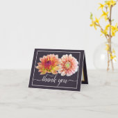 Orange Red Dahlias Hübsch Floral Bouquet Vielen Da Karte (Gelbe Blume)