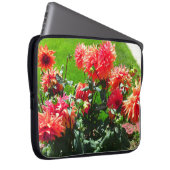 Orange Red Dhalia Blume Laptop Sleeve (Vorne Rechts)