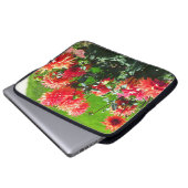 Orange Red Dhalia Blume Laptop Sleeve (Vorne Knopf)