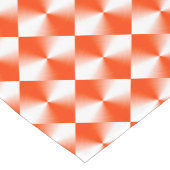 Orange Red Diamond Pattern Kurzer Tischläufer (Ecke)