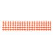 Orange Red Diamond Pattern Kurzer Tischläufer (Horizontal)