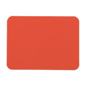 Orange Red #EC553E, helles Kupfer Magnet (Horizontal)