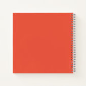 Orange Red #EC553E Spiral Notebook Notizblock (Rückseite)