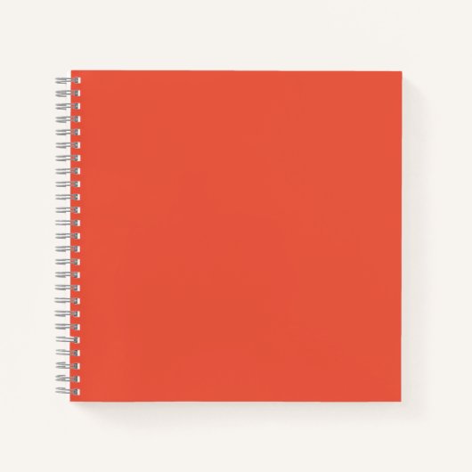 Orange Red #EC553E Spiral Notebook Notizblock (Vorderseite)