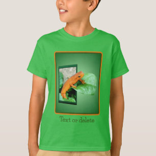 Orange Red Eft Salamander Personalisiert T-Shirt