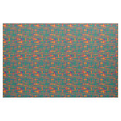Orange Red Flame Green Blue Zigzag Muster Fabric Stoff (Fat Quarter (45,7 x 55,9 cm))