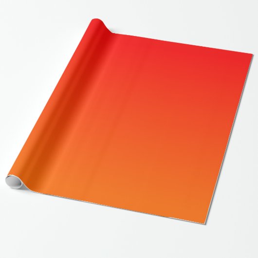 Orange Red Gradient Geschenkpapier (Ungerollt)