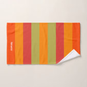 Orange Red Green Strip Personalisiert Yoga Mat Handtuch (Handtuch)