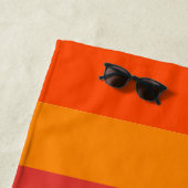 Orange Red Green Strip Personalisiert Yoga Mat Strandtuch (Beispiel)
