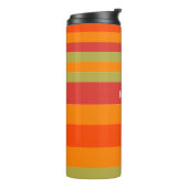 Orange Red Green Strip Personalisiert Yoga Mat Thermosbecher (Nach links gedreht)
