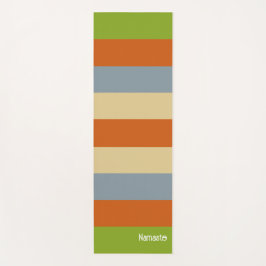 Orange Red Green Strip Personalisiert Yoga Mat Yogamatte