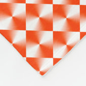 Orange Red Kariert Pattern Fleecedecke (Ecke)