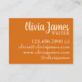 Orange Red Lantana Garden Blume Foto Visitenkarte (Rückseite)