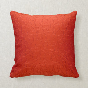 Orange Red Metal Textur Kissen