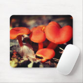 Orange Red Mushrooms Nature Mousepad (Mit Mouse)